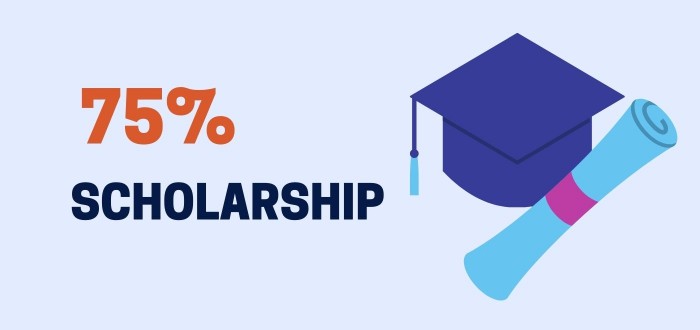 75 percent Scholarship at SRM University AP Campus